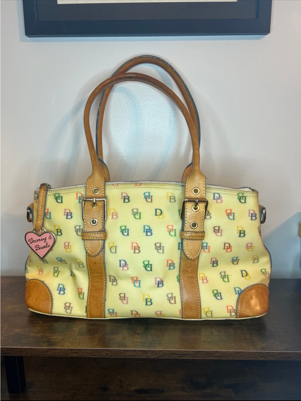 Dooney & Bourke Y2K rainbow monogram bag